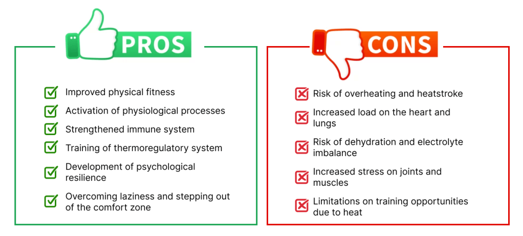 Pros and Cons of Running in the Heat RunSpirit: Pros and Cons of Running in the Heat